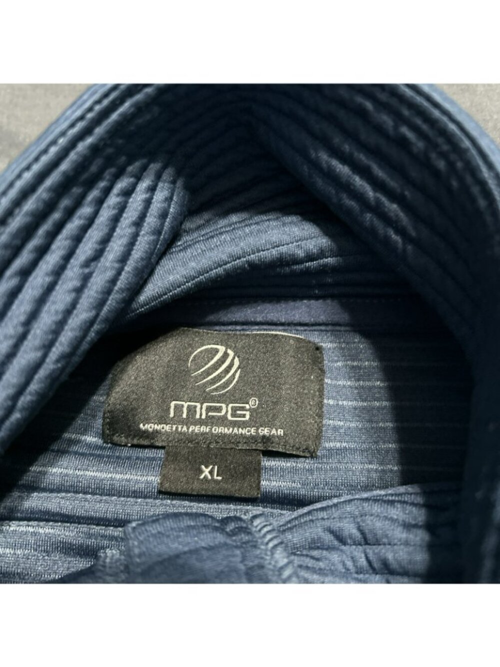 MPG Womens Full-Zip Ribbed Jacket Blue XL Polyester Blend Long Sleeve Pre-Owned - Picture 5 of 10